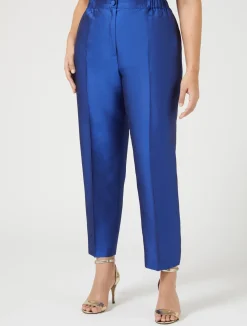 Pantaloni in shantung di pura seta*Marina Rinaldi New