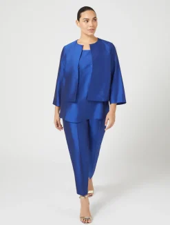 Pantaloni in shantung di pura seta*Marina Rinaldi New