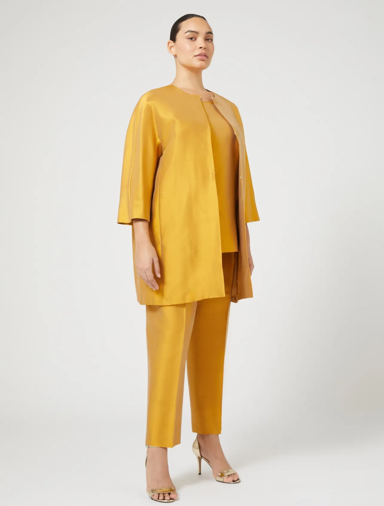 Pantaloni in shantung di pura seta*Marina Rinaldi Online