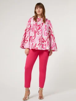 Pantaloni in tela di misto cotone*Marina Rinaldi Fashion