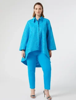 Pantaloni in tela di misto cotone*Marina Rinaldi New
