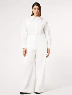 Pantaloni in tela di misto cotone*Marina Rinaldi New