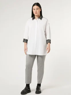 Pantaloni in tela tecnica e viscosa*Marina Rinaldi Online