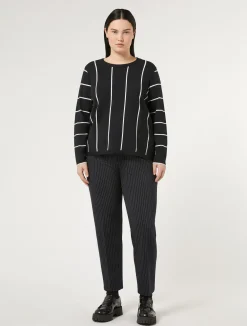 Pantaloni in tessuto punto Milano*Marina Rinaldi Fashion