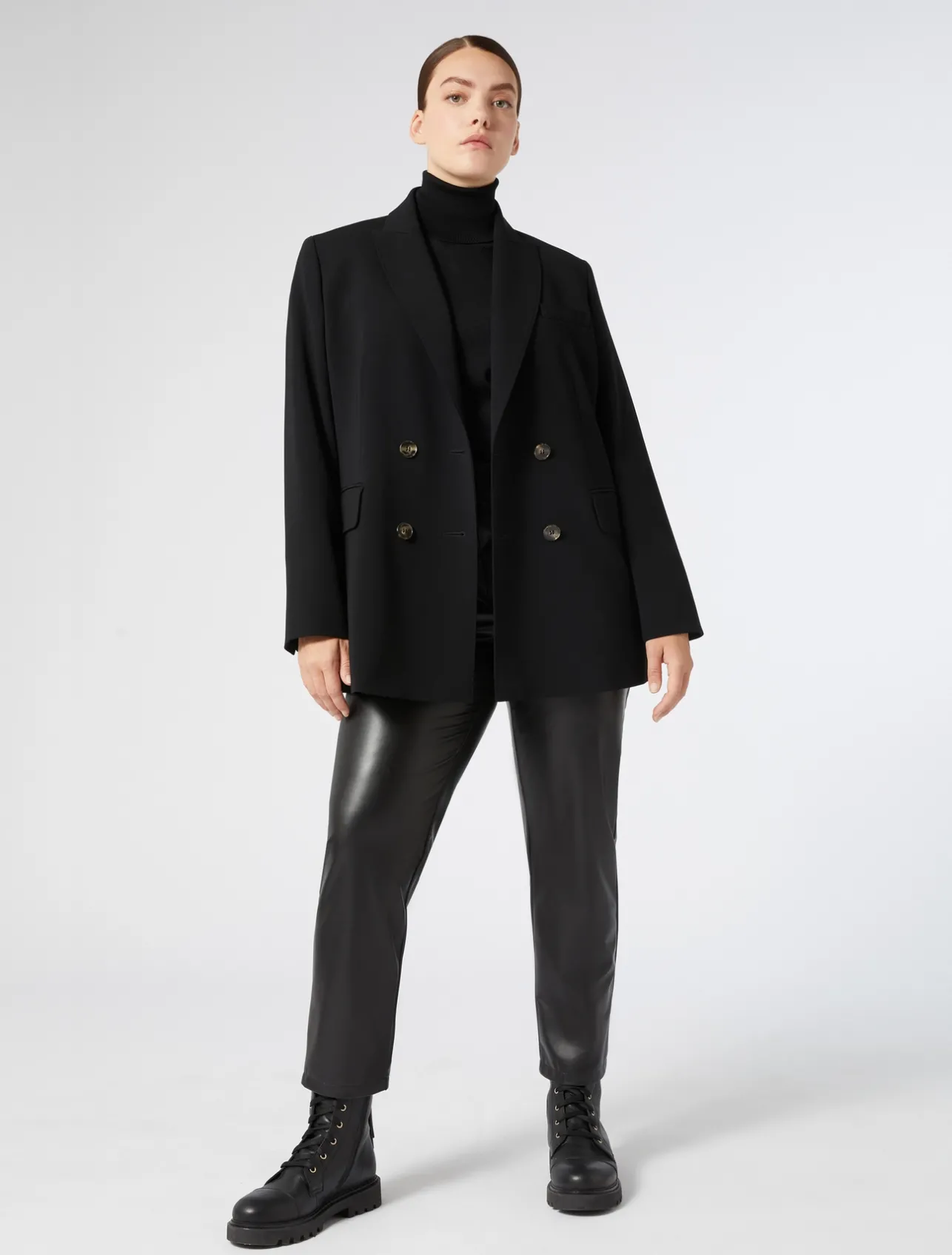 Pantaloni in tessuto spalmato*Marina Rinaldi Fashion