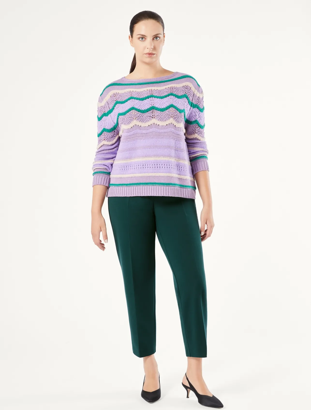 Pantaloni in tessuto tecnico*Marina Rinaldi Discount