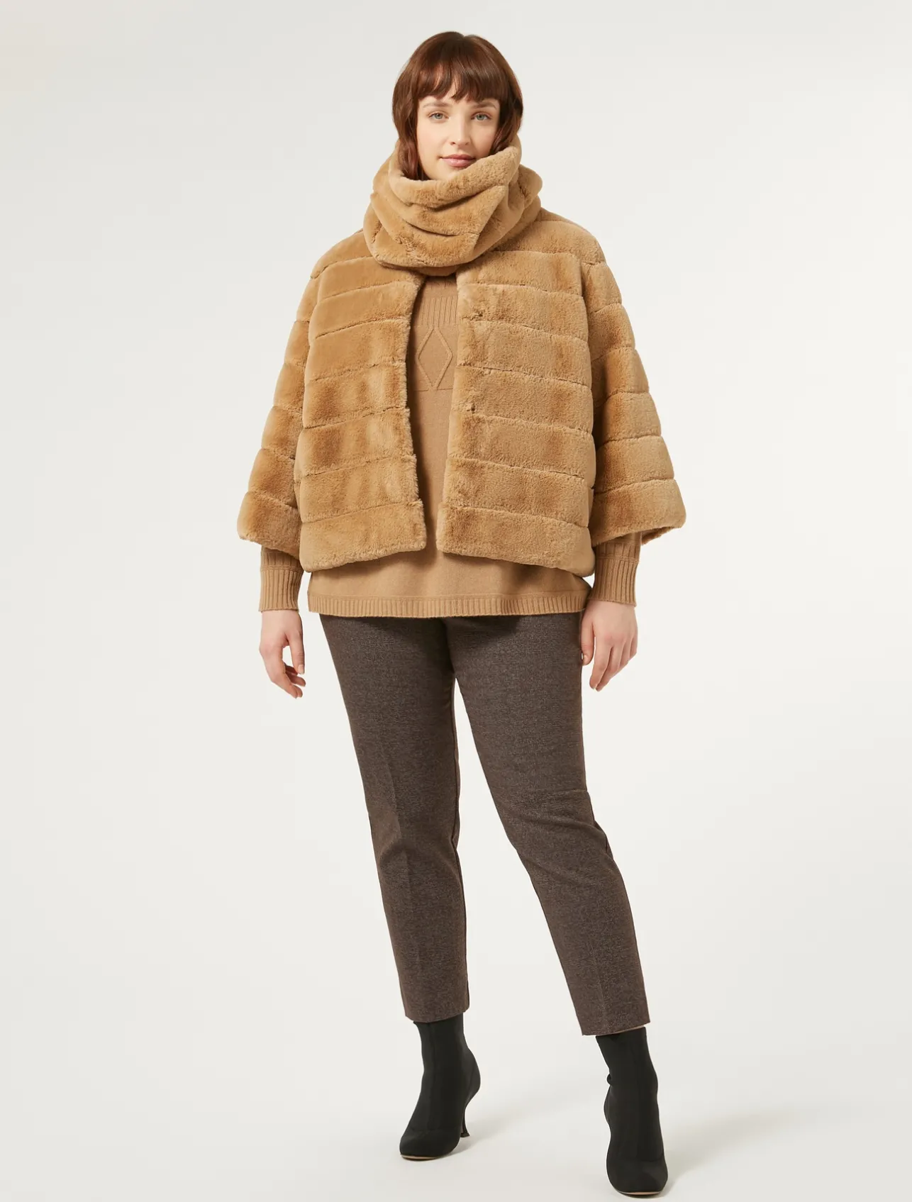 Pantaloni in tessuto tinto filo e viscosa*Marina Rinaldi Discount