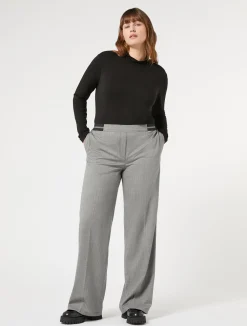 Pantaloni in tessuto tinto filo e lurex*Marina Rinaldi Hot