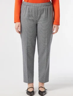 Pantaloni in tessuto tinto filo*Marina Rinaldi Fashion