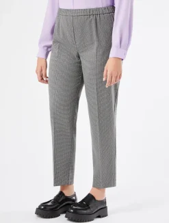 Pantaloni in tessuto tinto filo*Marina Rinaldi Outlet