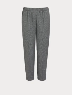 Pantaloni in tessuto tinto filo*Marina Rinaldi Outlet
