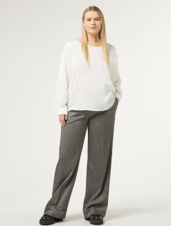 Pantaloni in tessuto tinto filo e viscosa*Marina Rinaldi Sale