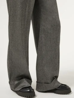 Pantaloni in tessuto tinto filo e viscosa*Marina Rinaldi Sale