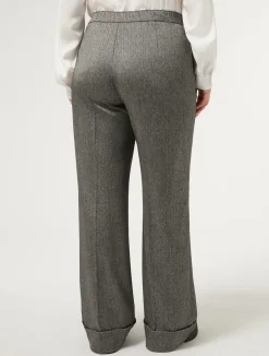 Pantaloni in tessuto tinto filo e viscosa*Marina Rinaldi Sale
