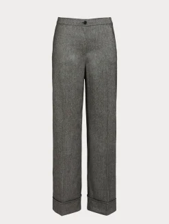 Pantaloni in tessuto tinto filo e viscosa*Marina Rinaldi Sale