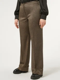 Pantaloni in tessuto tinto filo e viscosa*Marina Rinaldi Hot