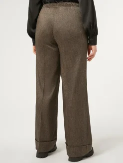 Pantaloni in tessuto tinto filo e viscosa*Marina Rinaldi Hot