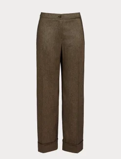 Pantaloni in tessuto tinto filo e viscosa*Marina Rinaldi Hot