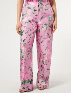 Pantaloni in twill di seta*Marina Rinaldi Fashion