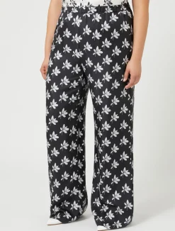 Pantaloni in twill di seta*Marina Rinaldi Discount