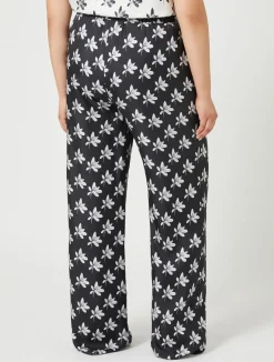 Pantaloni in twill di seta*Marina Rinaldi Discount