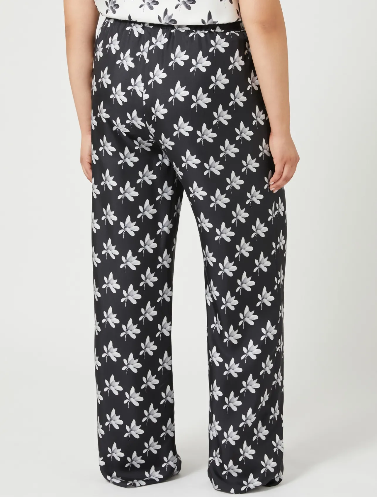 Pantaloni in twill di seta*Marina Rinaldi Discount