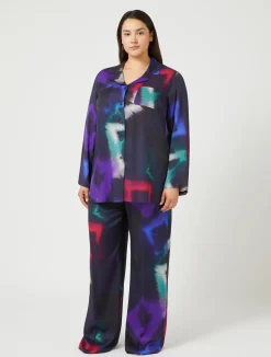 Pantaloni in twill stampato*Marina Rinaldi Best