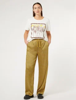 Pantaloni in twill stampato*Marina Rinaldi Best