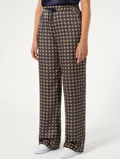 Pantaloni in twill stampato*Marina Rinaldi Sale