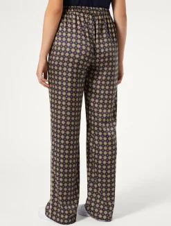 Pantaloni in twill stampato*Marina Rinaldi Sale