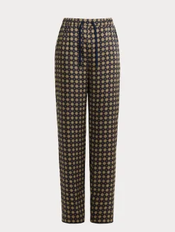 Pantaloni in twill stampato*Marina Rinaldi Sale