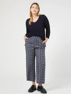 Pantaloni in twill stampato*Marina Rinaldi Clearance