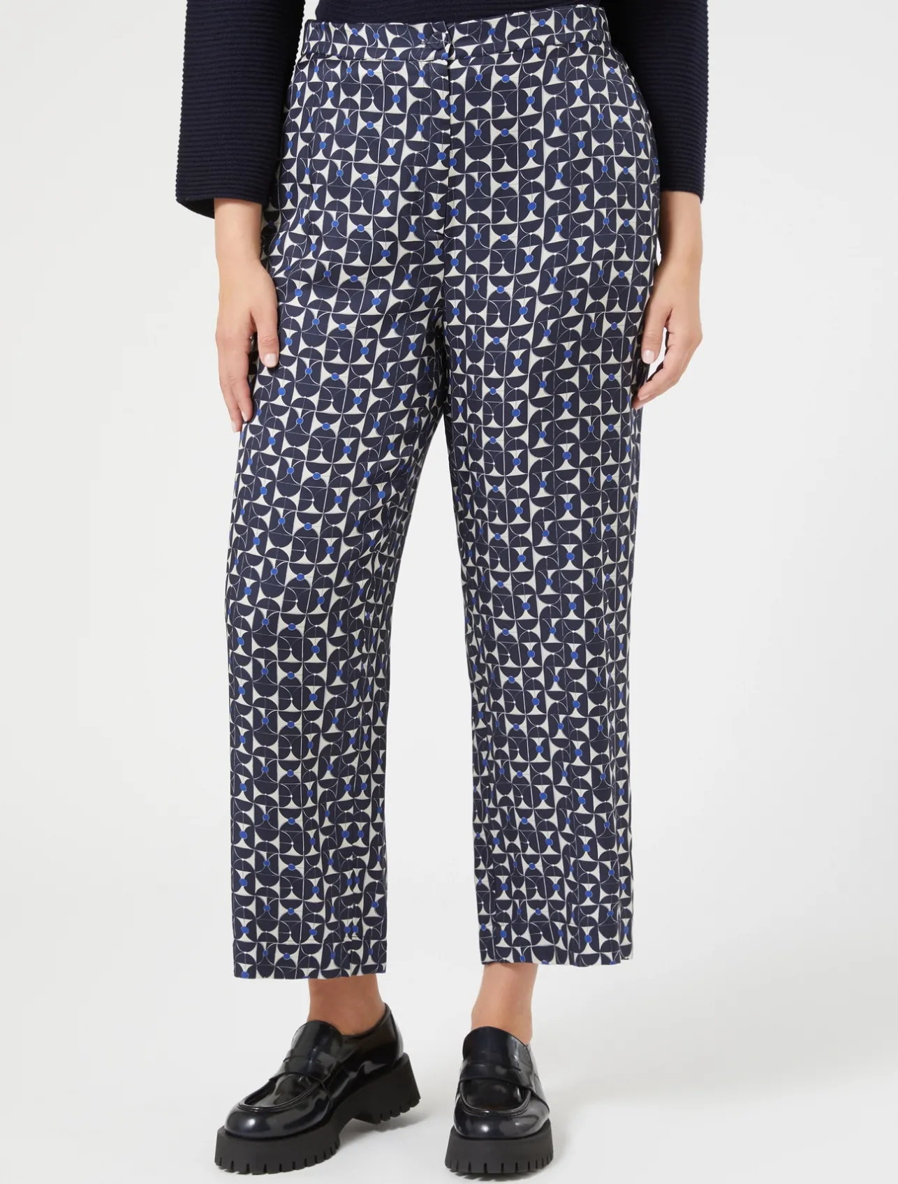Pantaloni in twill stampato*Marina Rinaldi Clearance