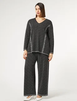 Pantaloni in viscosa jacquard*Marina Rinaldi Sale