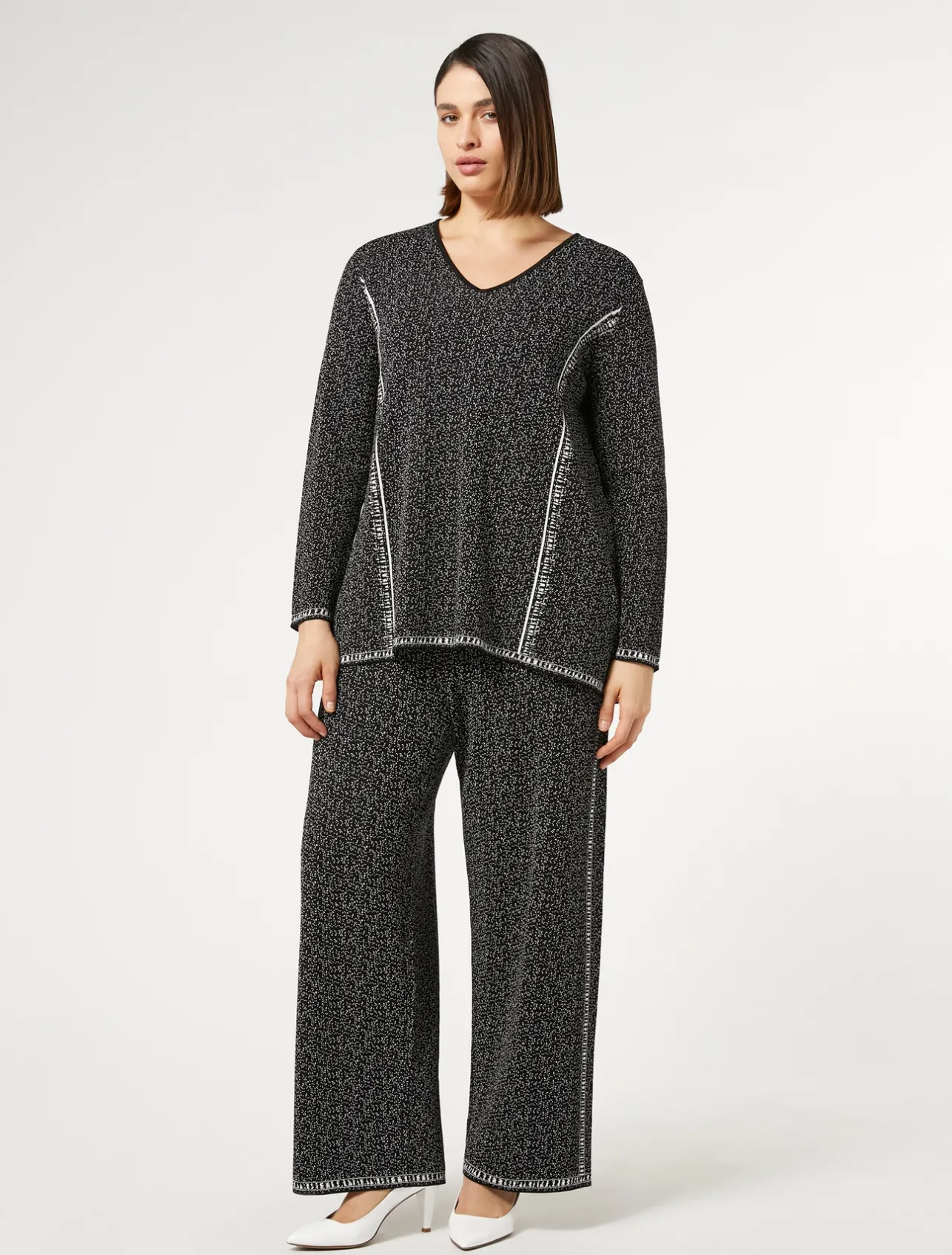 Pantaloni in viscosa jacquard*Marina Rinaldi Sale