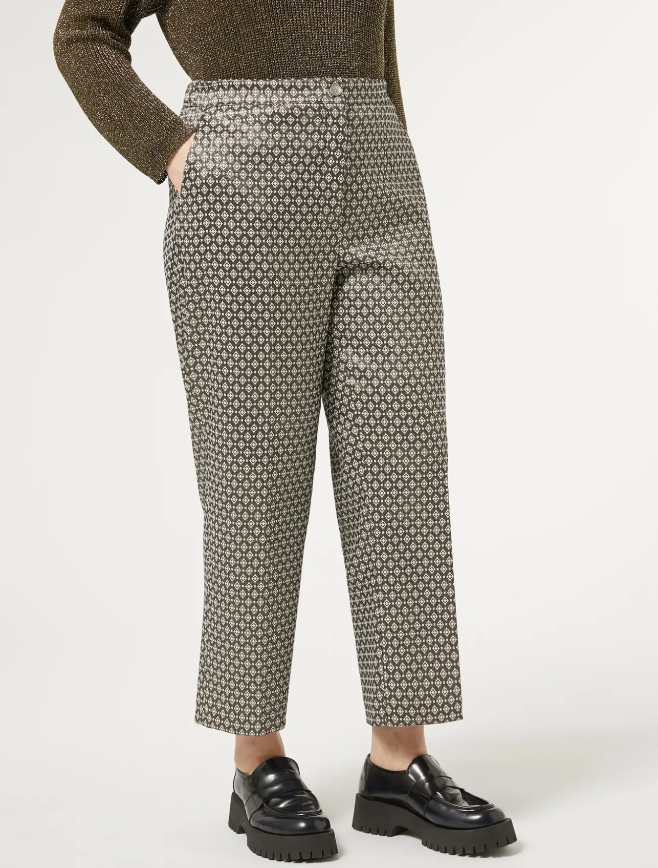 Pantaloni jacquard lurex*Marina Rinaldi New