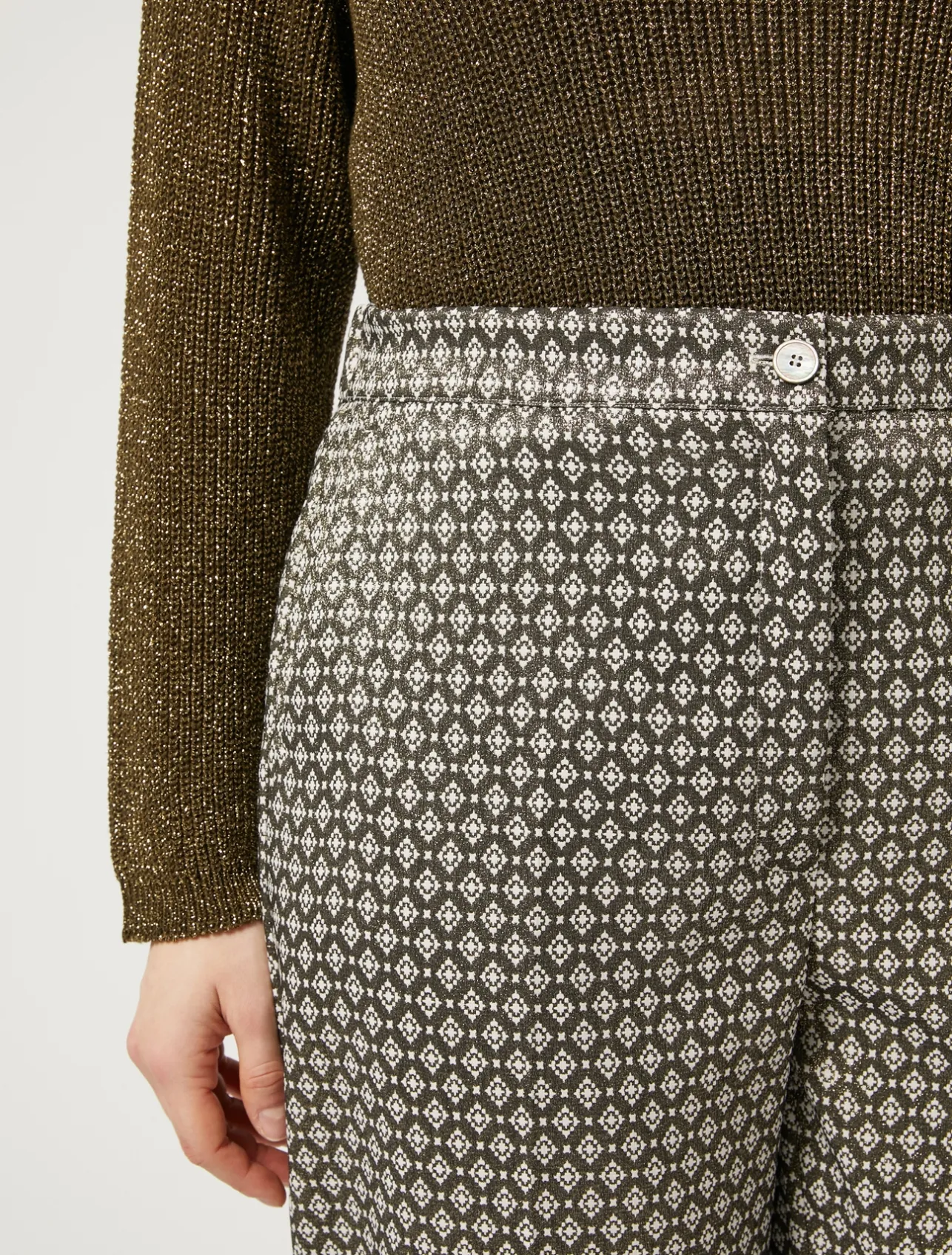 Pantaloni jacquard lurex*Marina Rinaldi New
