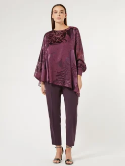 Pantaloni slim in cady triacetato*Marina Rinaldi Discount