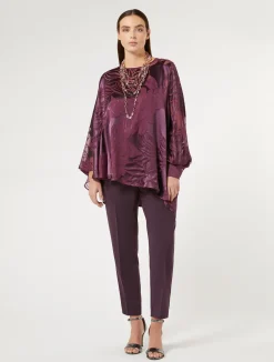 Pantaloni slim in cady triacetato*Marina Rinaldi Discount