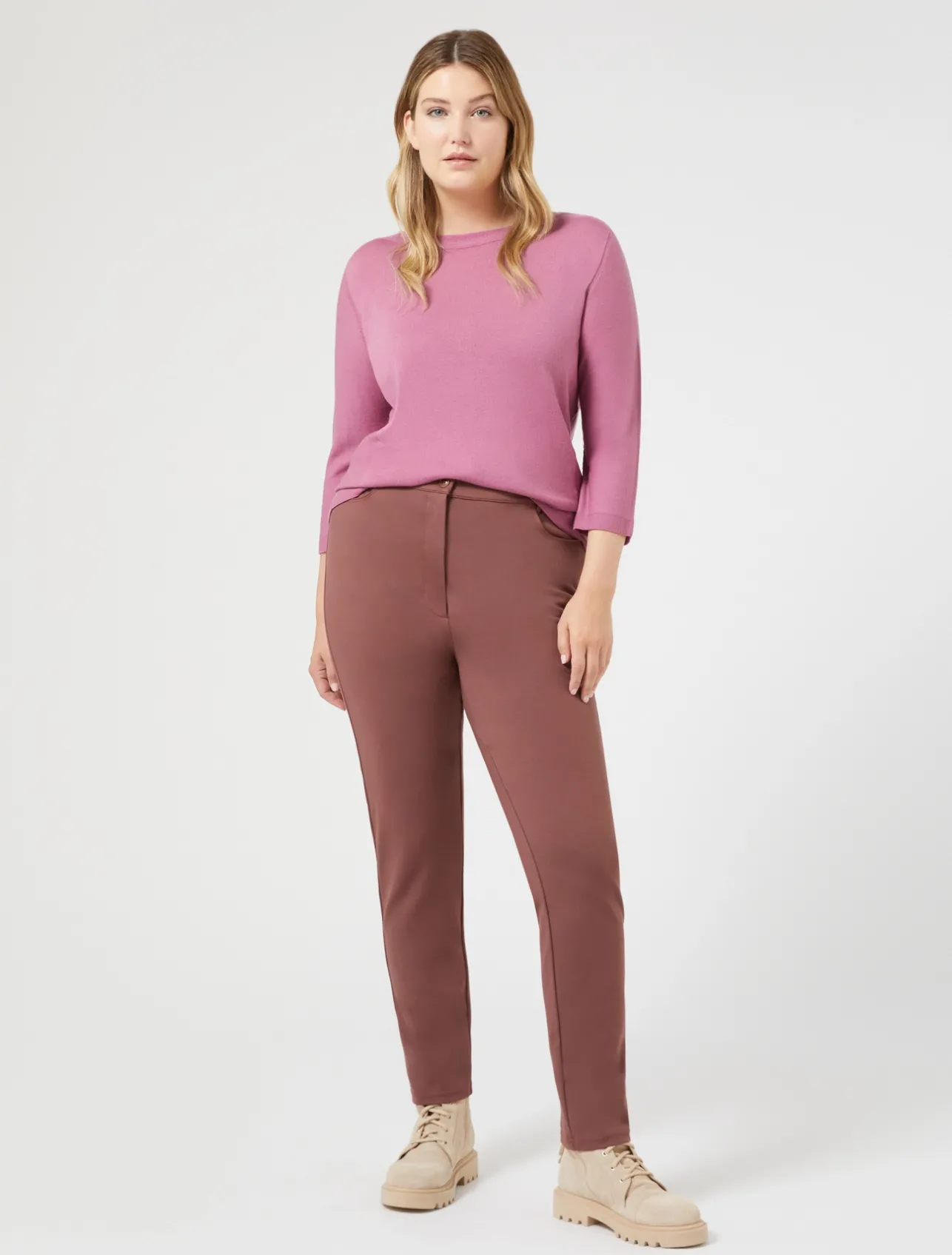 Pantaloni slim in jersey*Marina Rinaldi Hot