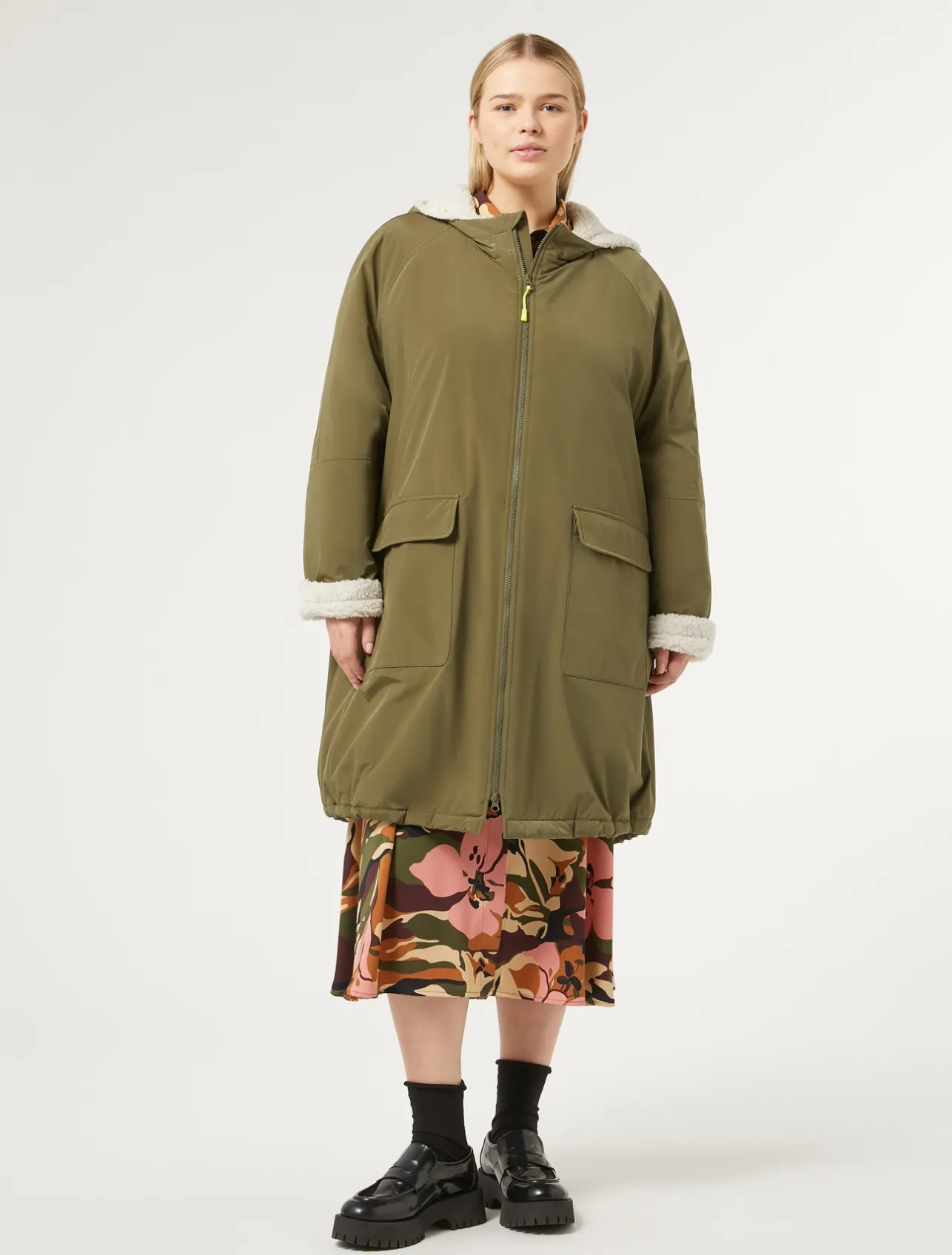Parka in taffettà antigoccia*Marina Rinaldi Outlet