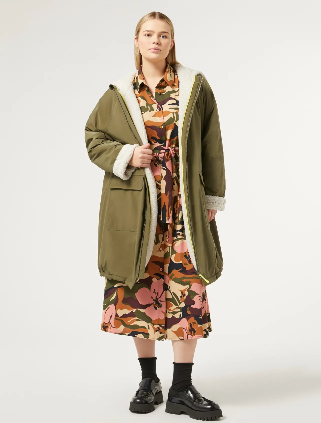 Parka in taffettà antigoccia*Marina Rinaldi Outlet