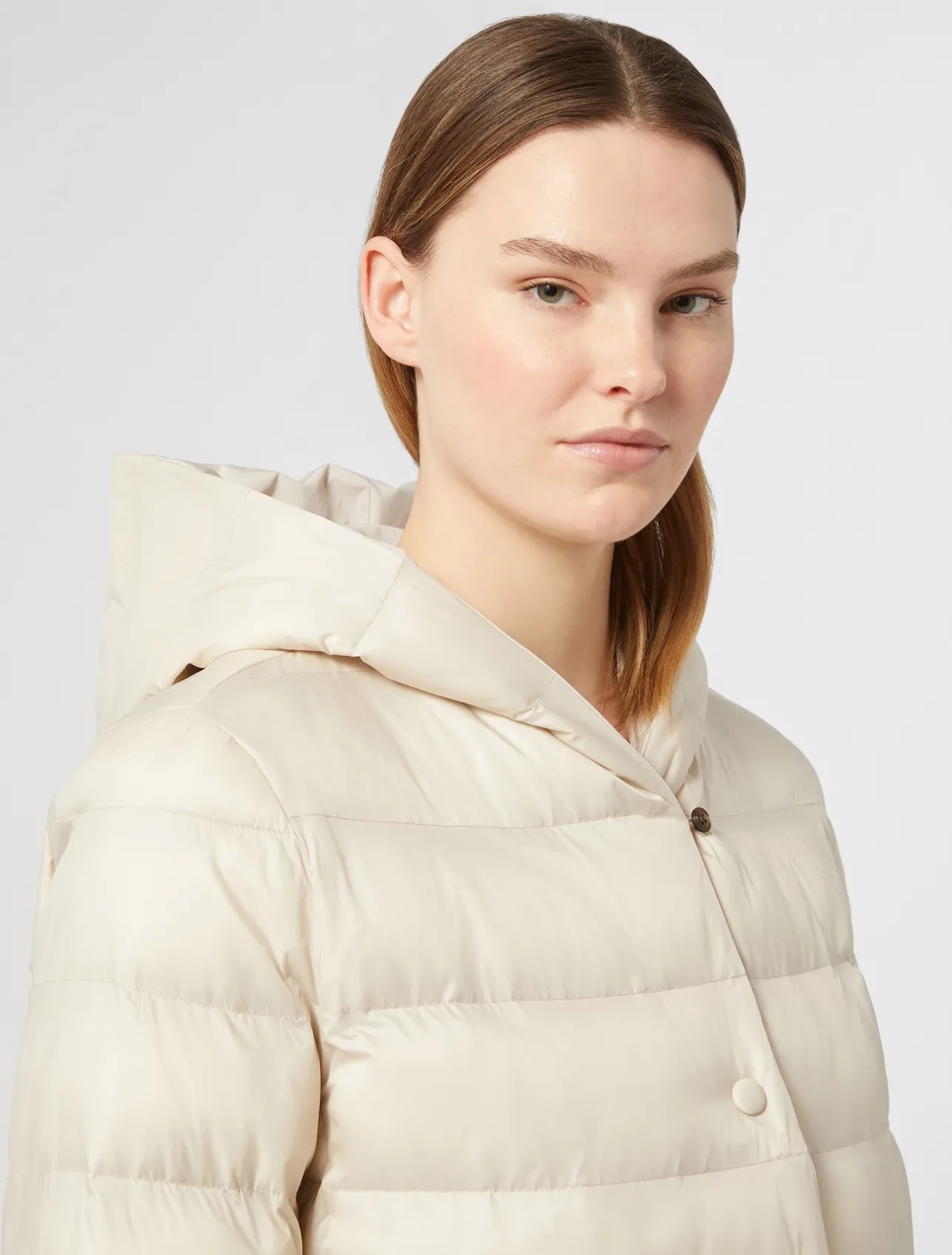 Piumino in taffettà e tela di nylon antigoccia*Marina Rinaldi Hot