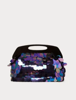 Pochette in raso con paillettes*Marina Rinaldi Outlet