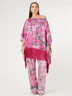 Poncho in raso di seta*Marina Rinaldi Fashion