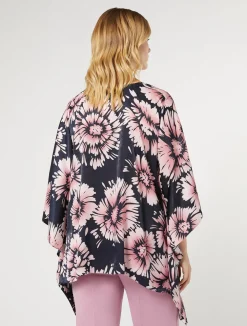 Poncho in raso stampato*Marina Rinaldi Outlet