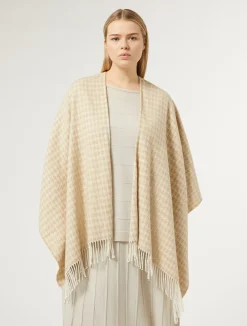 Poncho in tessuto tinto filo*Marina Rinaldi Clearance
