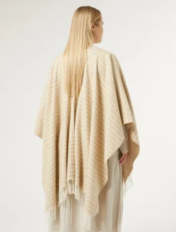 Poncho in tessuto tinto filo*Marina Rinaldi Clearance