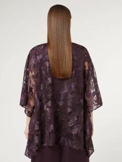 Poncho in tulle ricamato*Marina Rinaldi Hot