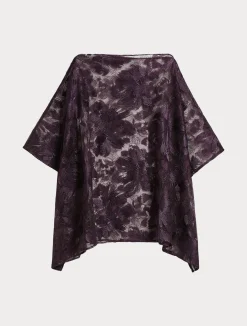 Poncho in tulle ricamato*Marina Rinaldi Hot